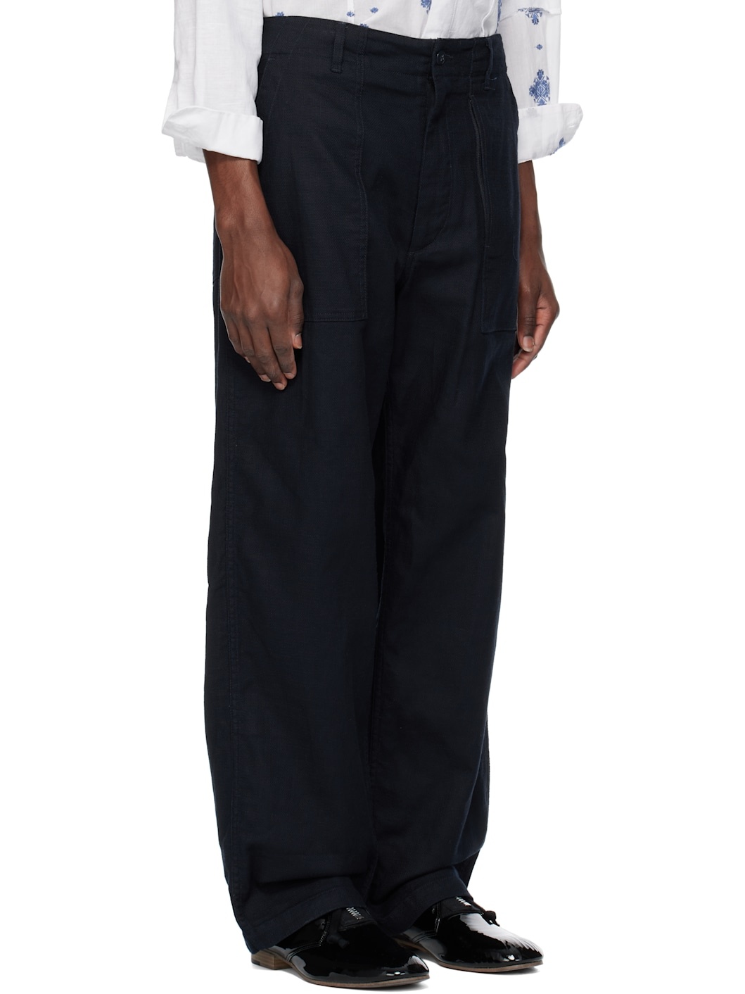 Navy Fatigue Trousers - 2