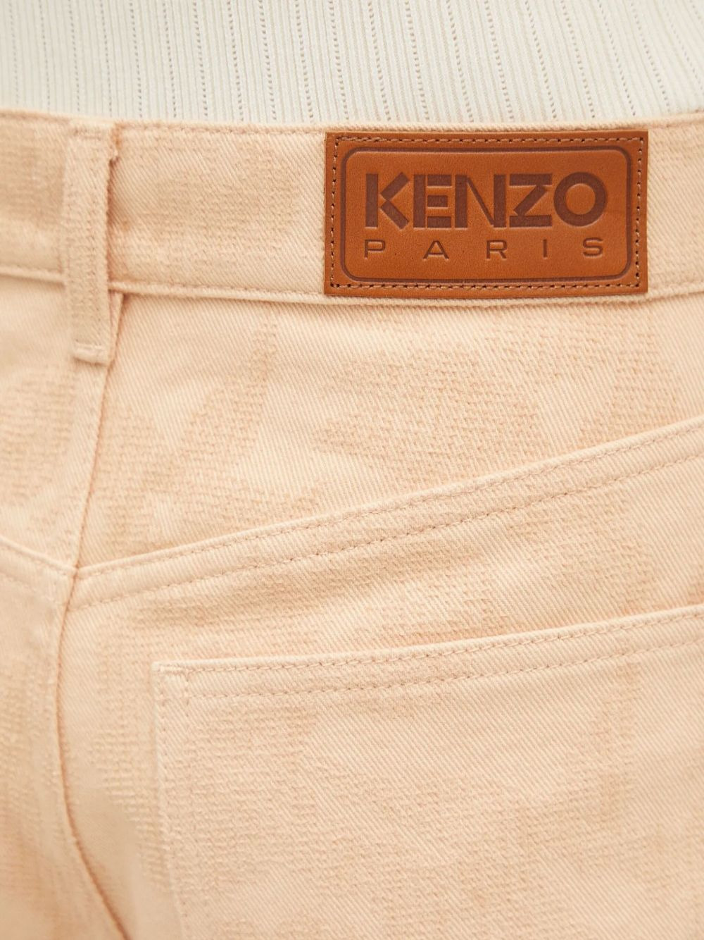 KENZO Peonies patch-pocket jeans - 5
