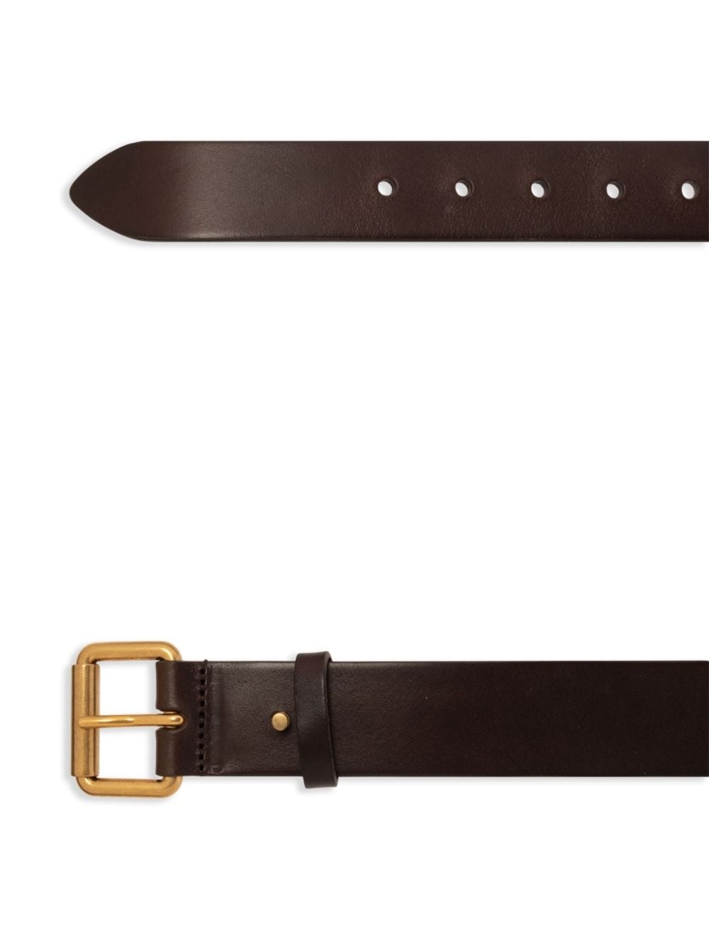 buckle leather belt - 2