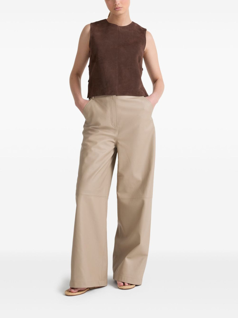 Yves Salomon leather trousers outlook