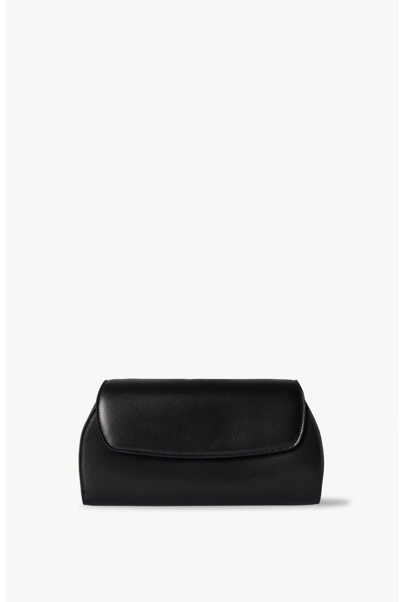 Curved Clutch in Leather 1