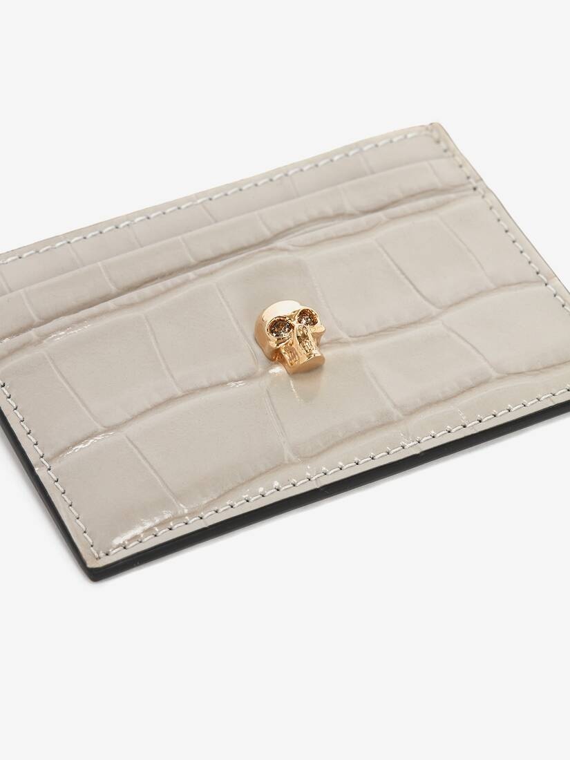 Skull Card Holder in Grey - 4