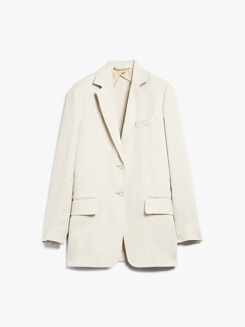ADELCHI Oversized linen jacket 1