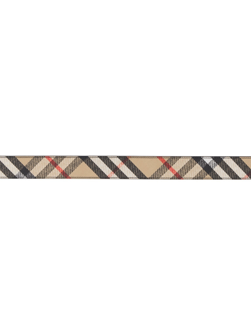 Burberry Beige Check B Cut Reversible Belt outlook