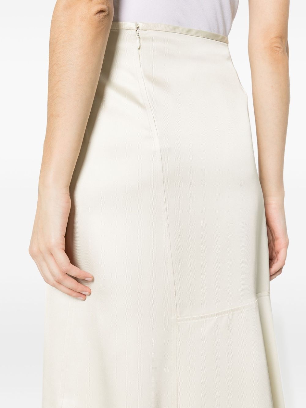 high-waisted panelled midi skirt - 5