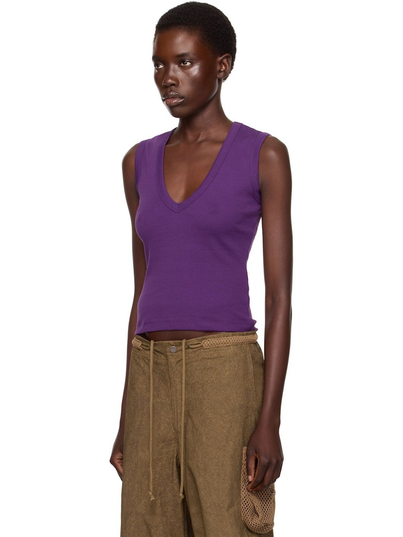 FLORE FLORE SSENSE Exclusive Purple Dewi Tank Top outlook