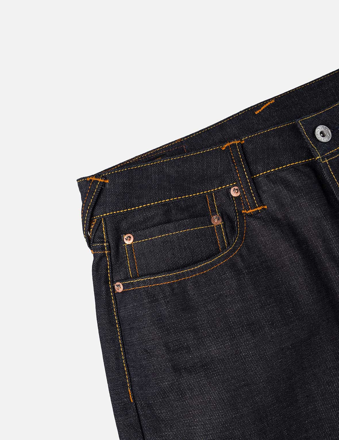 Handbrush Daicock Print with Wave Embroidery  Relax Fit Jeans - 8