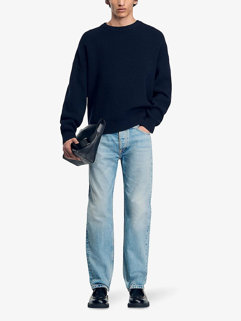 Sandro Regular-fit mid-rise denim jeans outlook