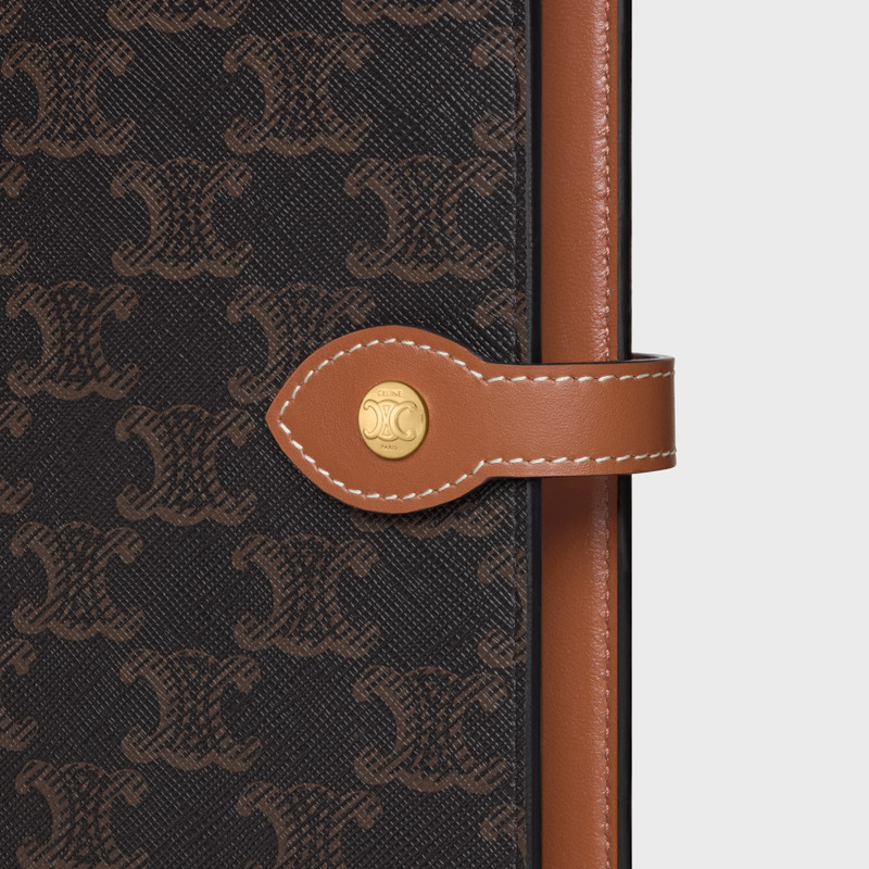 MEDIUM NOTEBOOK COVER IN TRIOMPHE CANVAS AND CALFSKIN 5