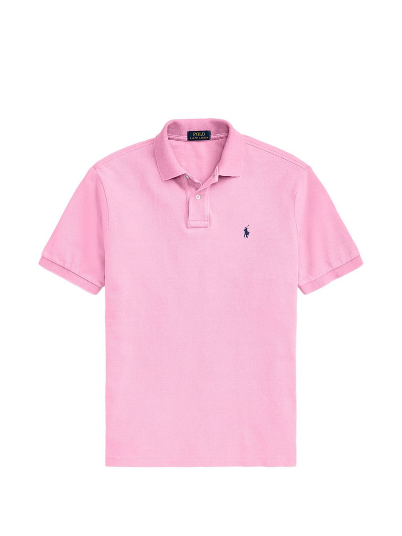 short-sleeve logo-embroidery polo shirt 1