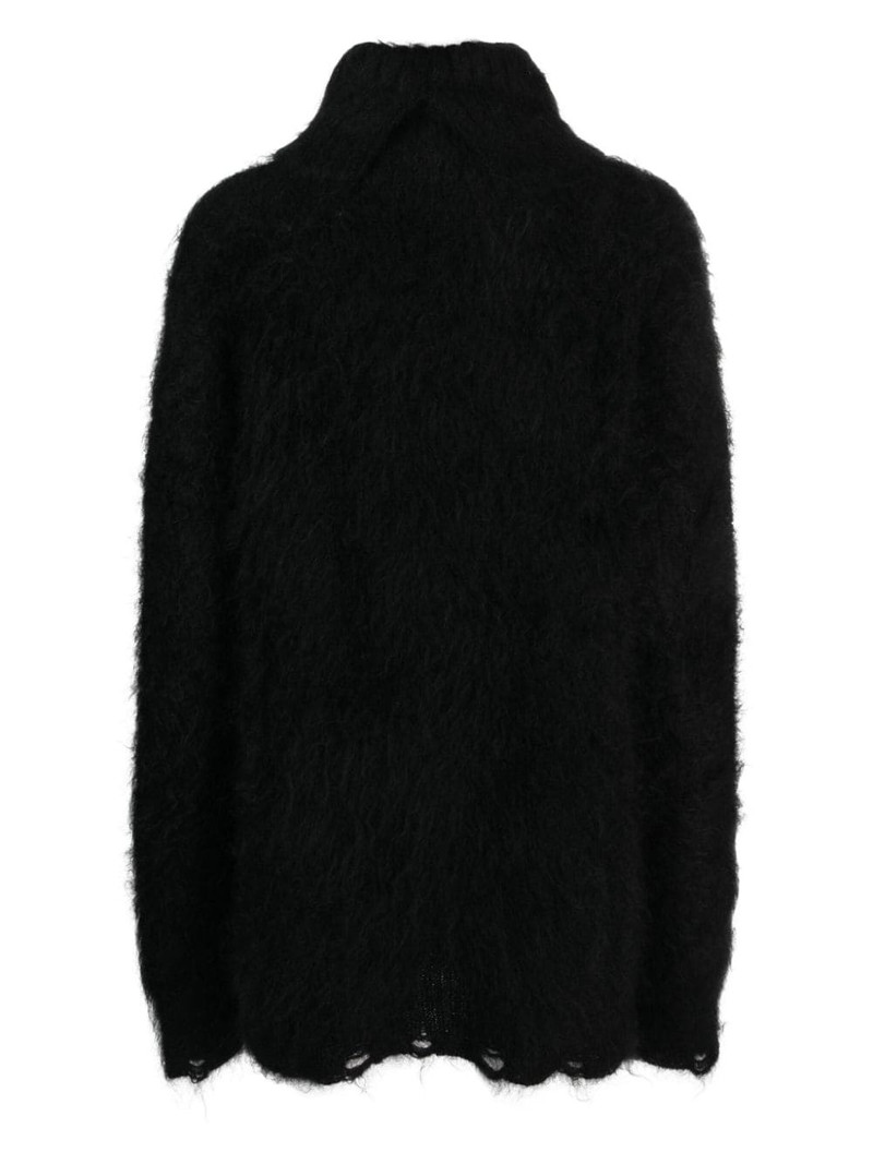 Junya Watanabe distressed brushed-effect jumper outlook