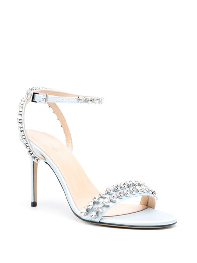 MACH & MACH 90mm crystal-embellished satin sandals outlook