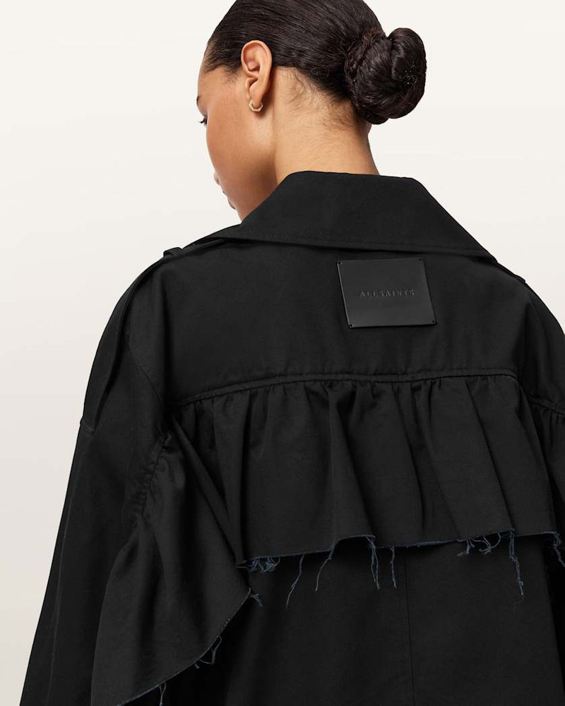 CONNIE RELAXED FIT DOUBLE BREASTED TRENCH COAT 3