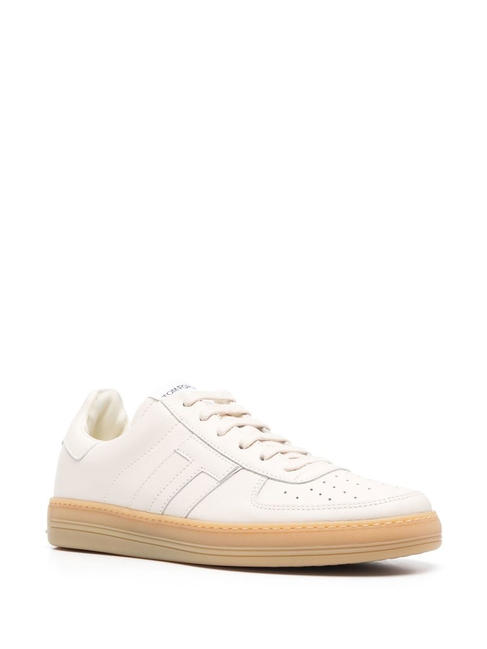 logo-patch lace-up sneakers - 2