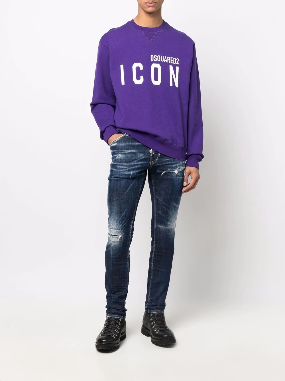 Icon logo-print sweatshirt - 2