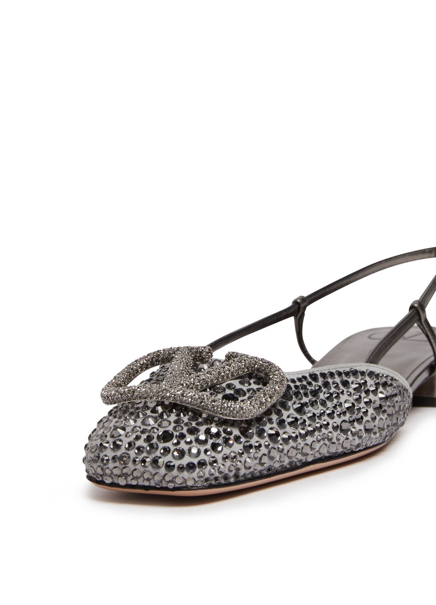 Vlogo signature rhinestone slingback - 6