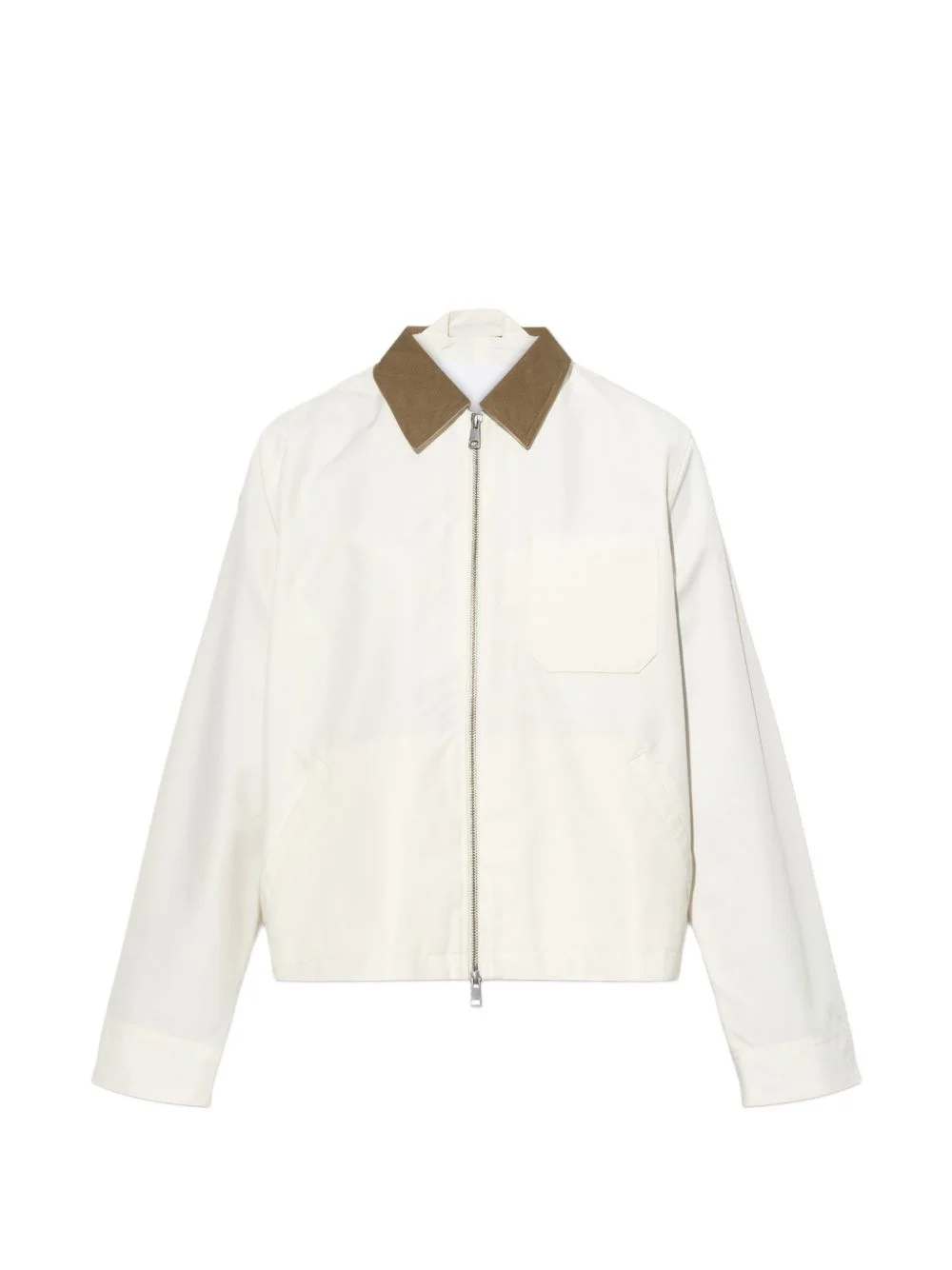 Sarobinson corduroy-collar jacket - 1