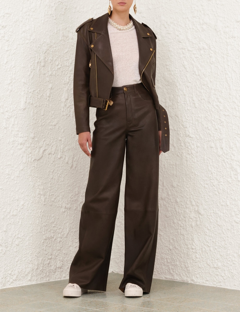CRUSH LEATHER BIKER JACKET - 7