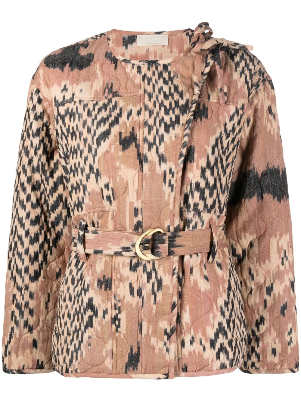 graphic-print cotton jacket - 1