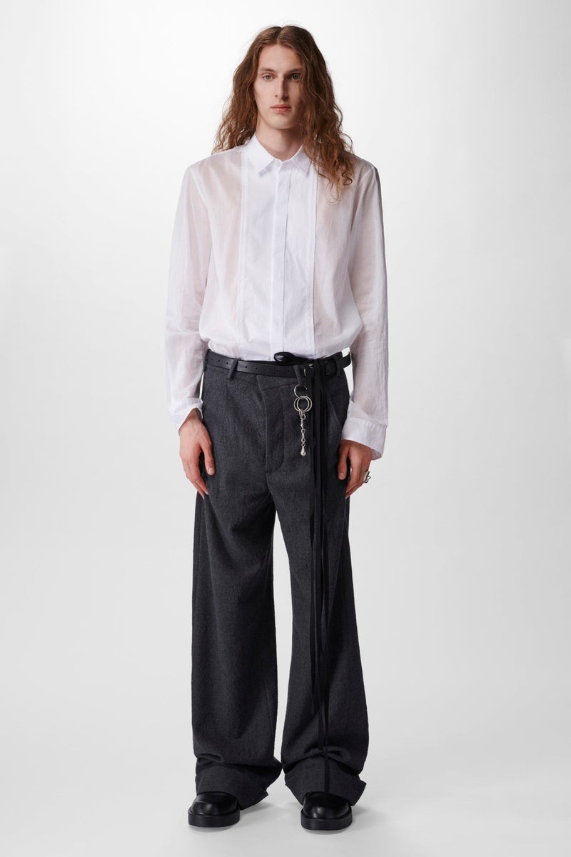Florent Standard Tuxedo Shirt Georgette Vap - 4