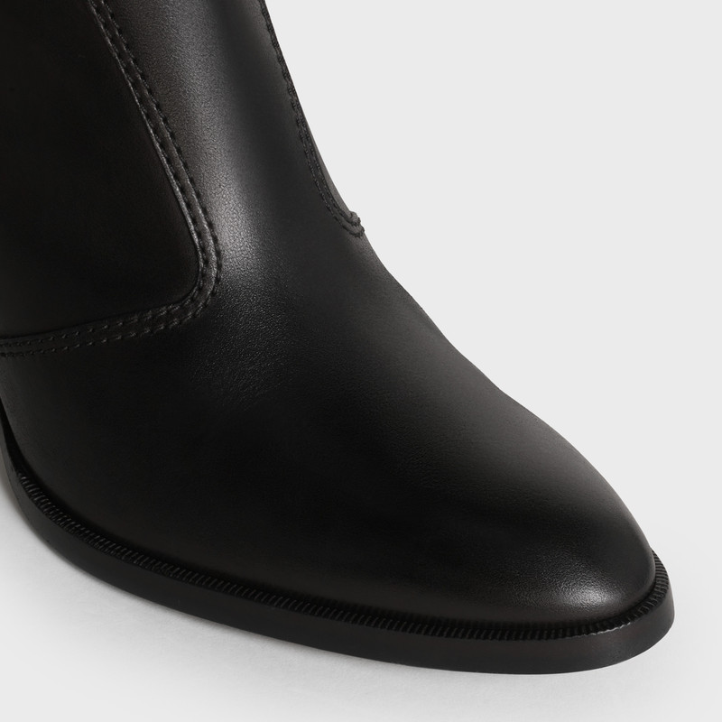 CELINE PAGES CROPPED ZIPPED BOOT  IN  SHINY CALFSKIN 4