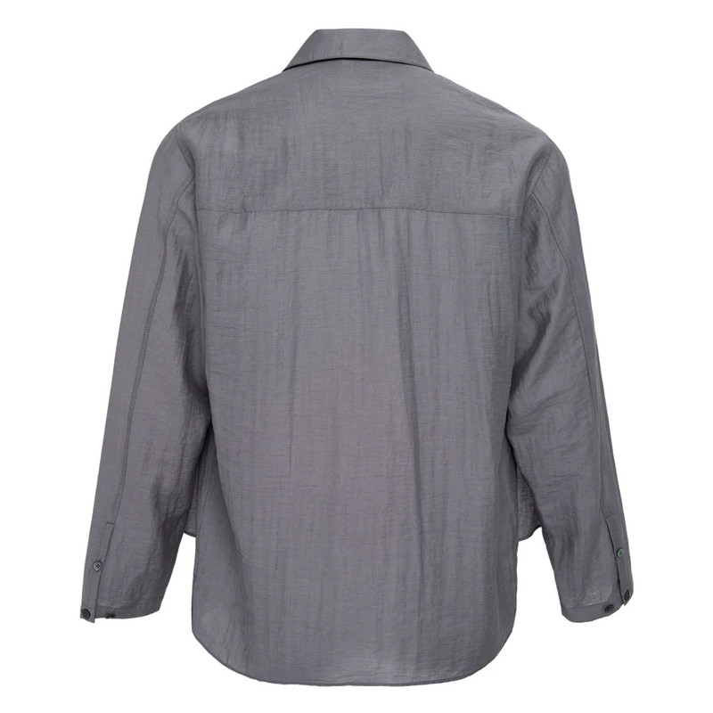 JiyongKim Layered Zip-Up Shirt outlook