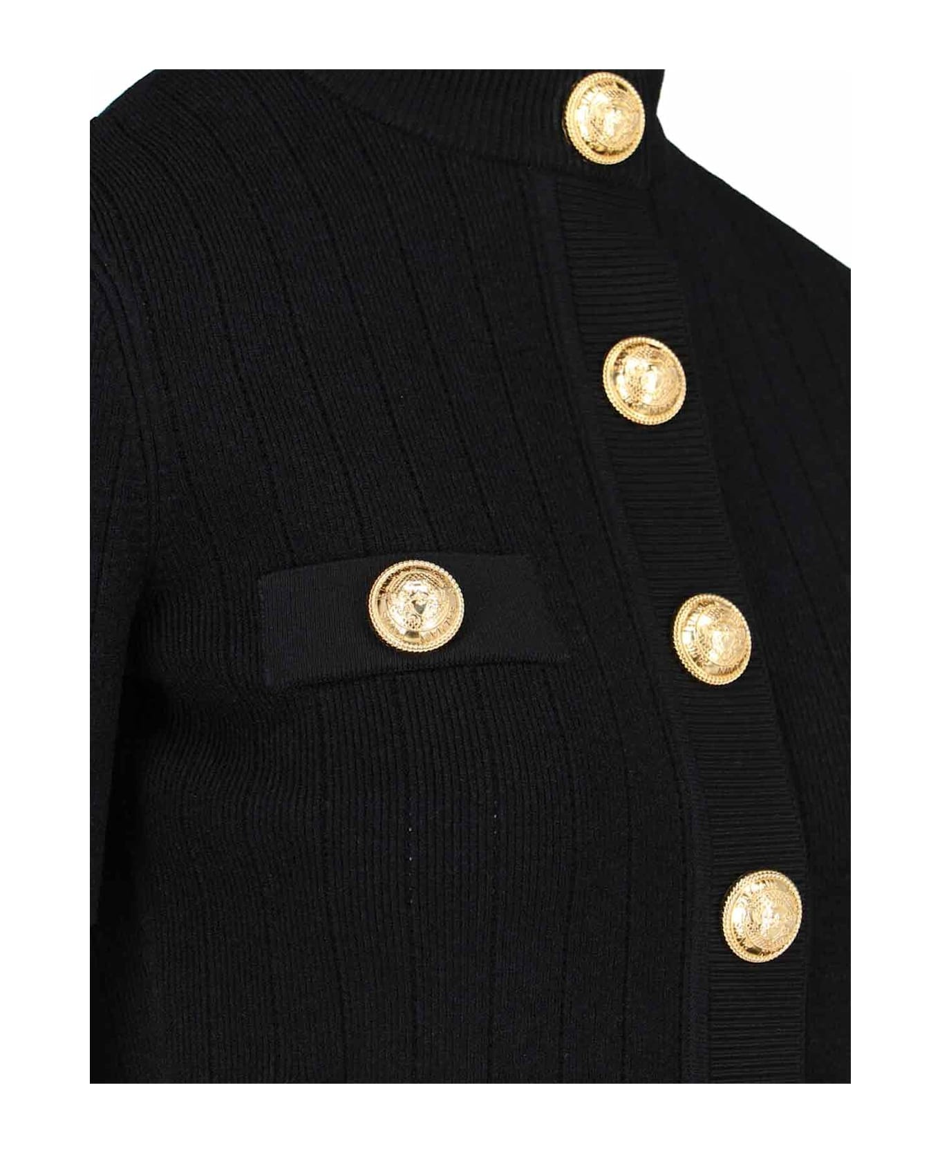 Cardigan With Decorative Buttons - 3
