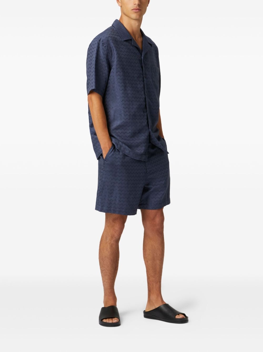 zigzag-jacquard shirt - 2