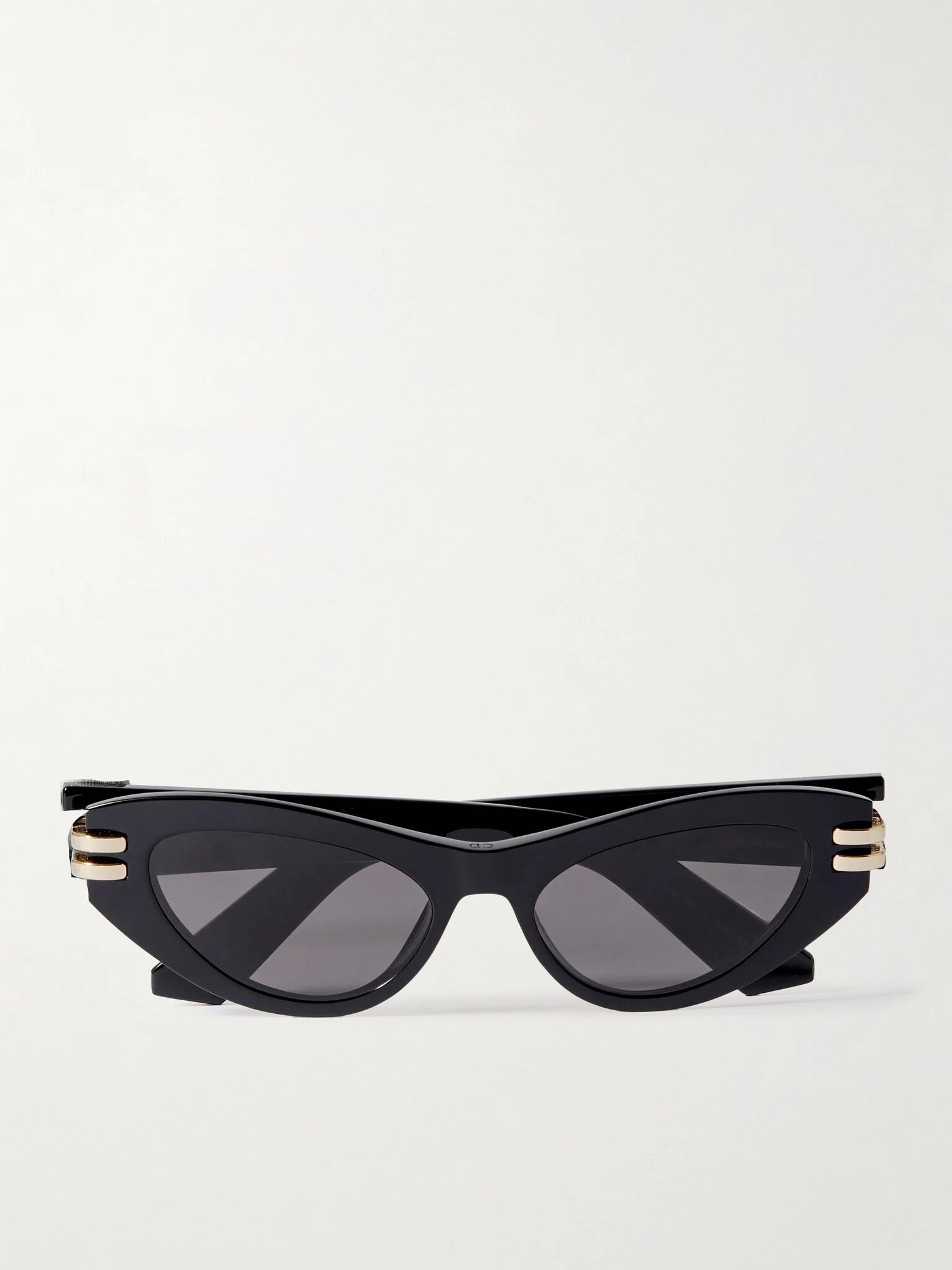 CDior B1U cat-eye acetate and gold-tone sunglasses Black - 1