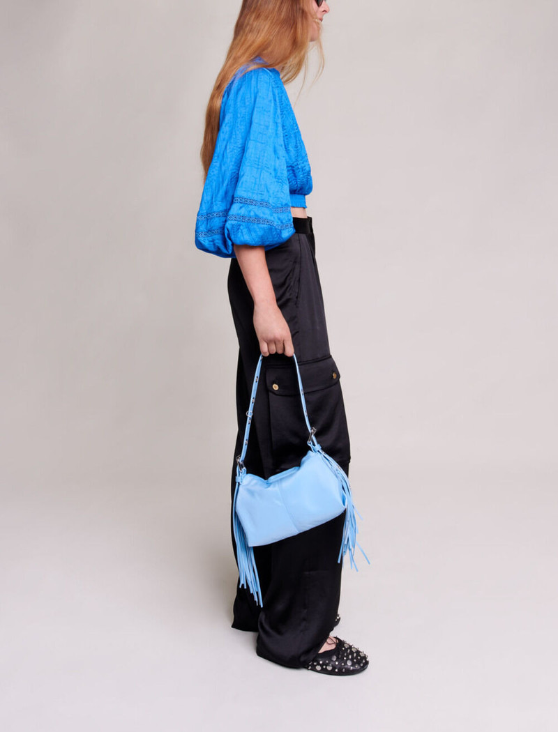 Satiny cargo trousers 3