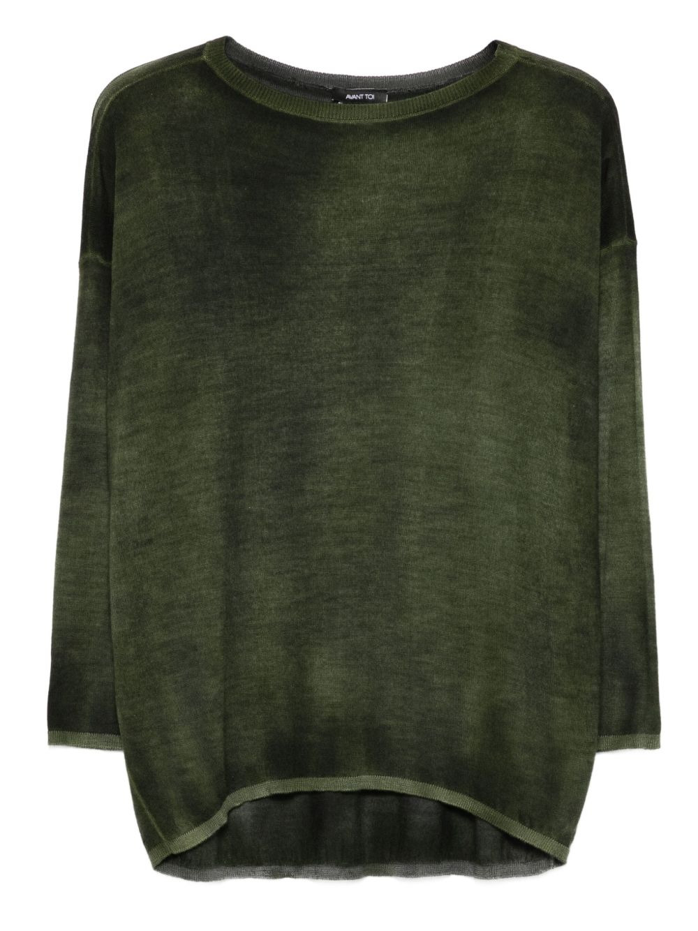 metallic-detail sweater - 1