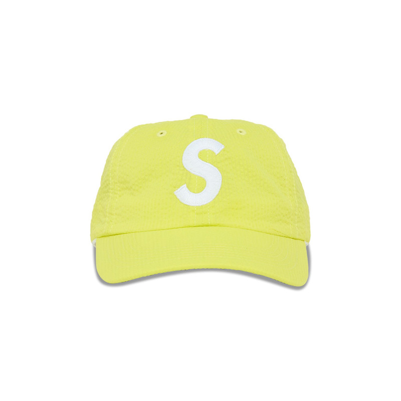 Supreme Seersucker S Logo 6-Panel 'Yellow' - 1