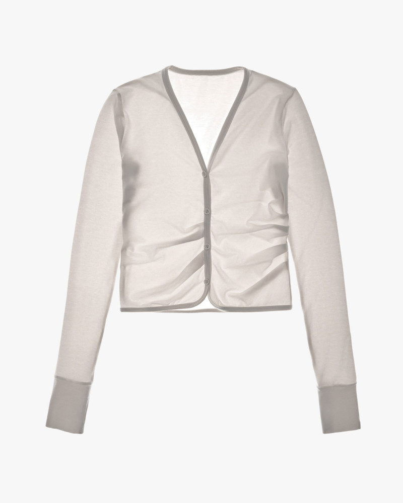 RUCHED CARDIGAN 1