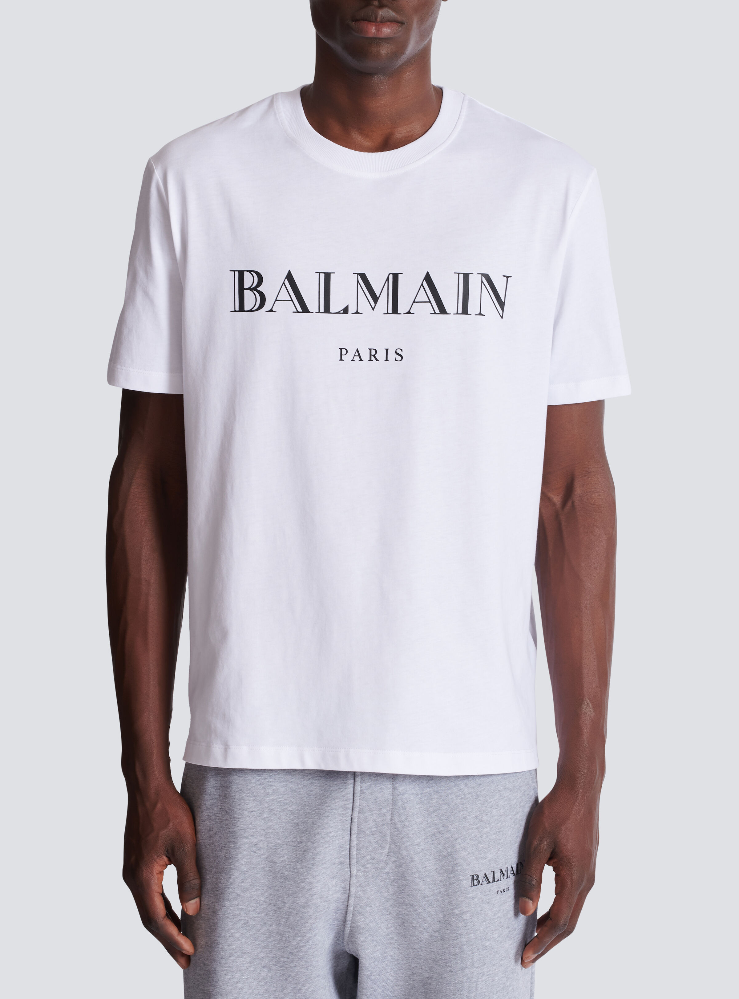T-shirt with Balmain print - 5