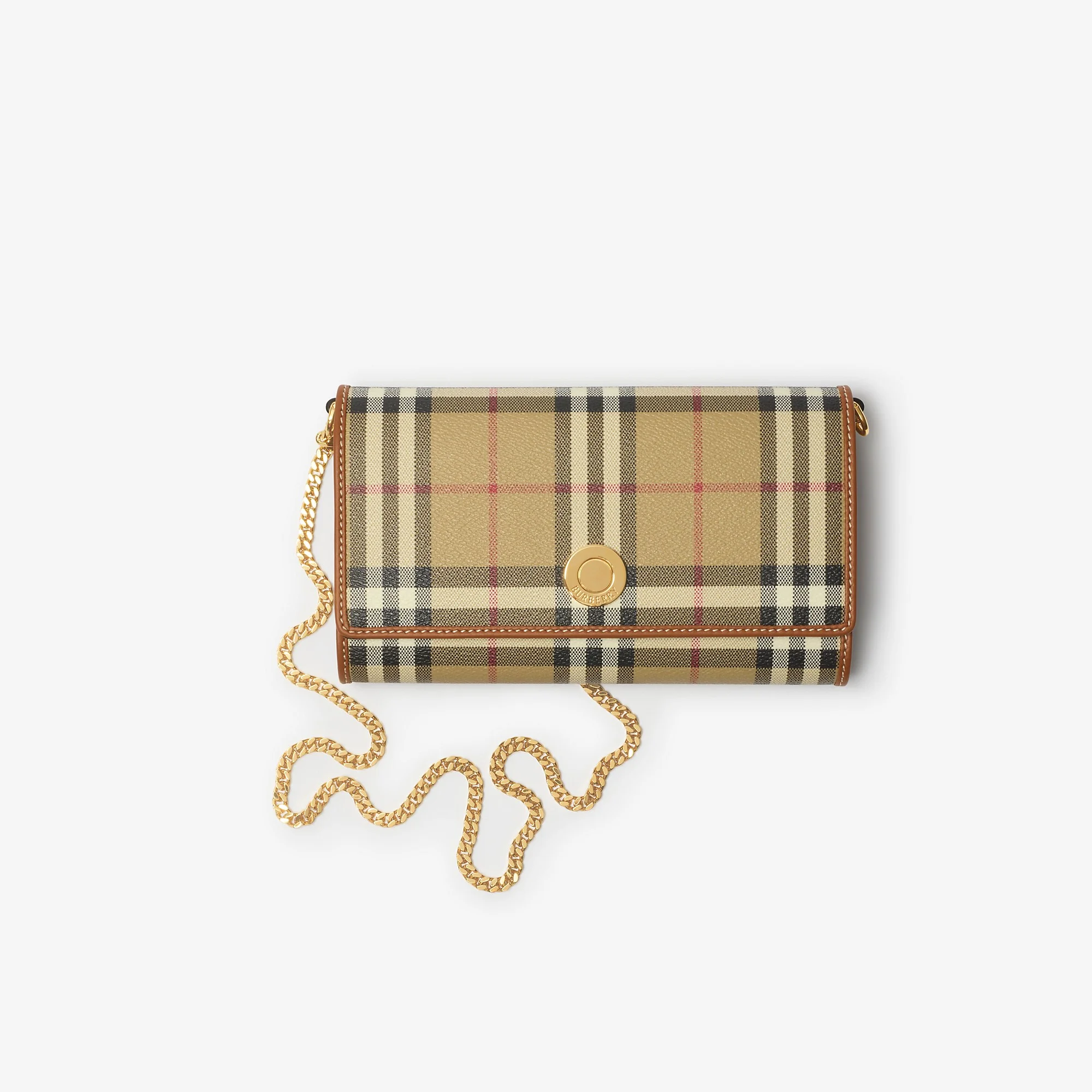 Check Chain Strap Wallet - 1