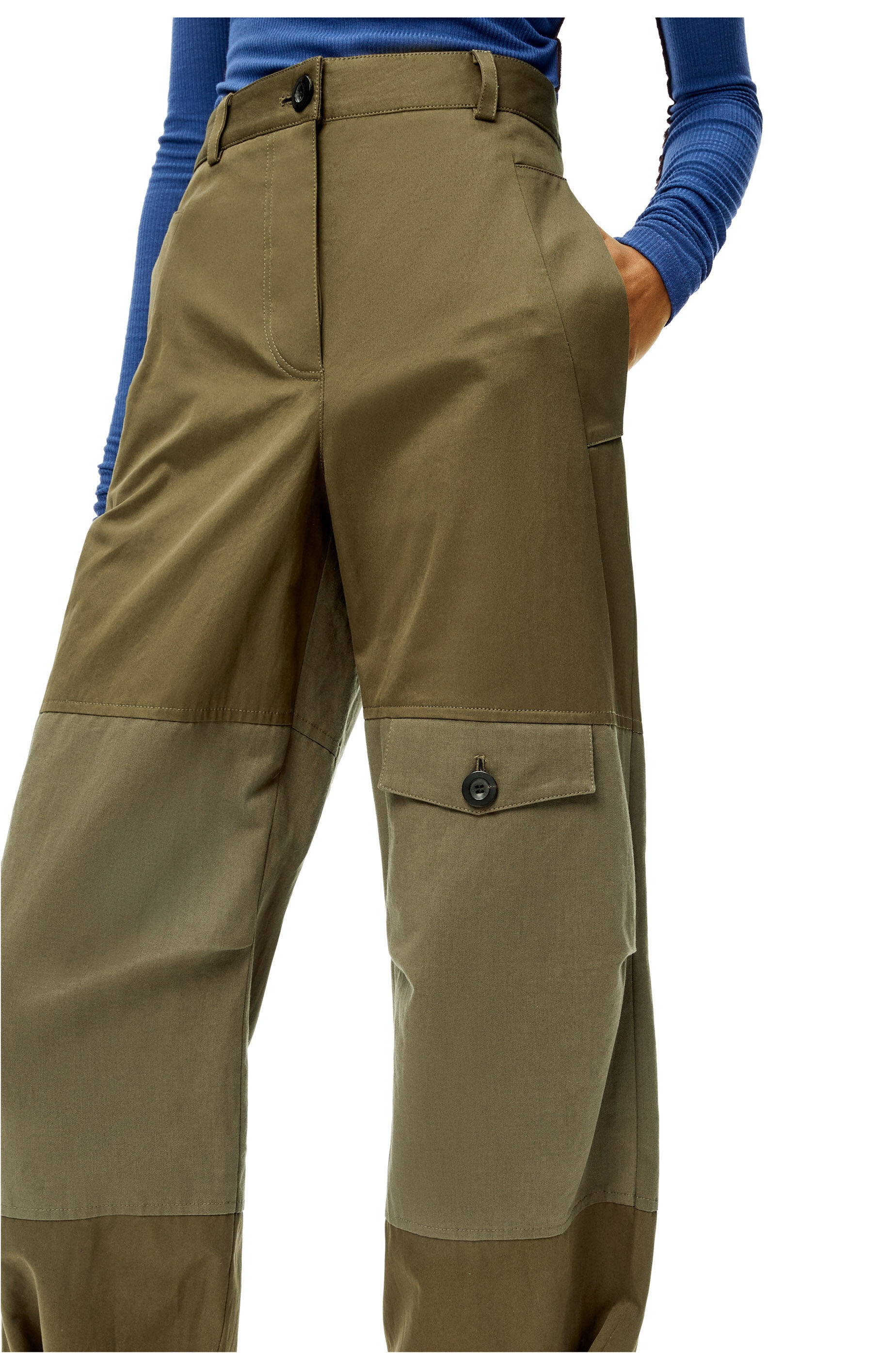 Cargo balloon trousers in cotton - 5