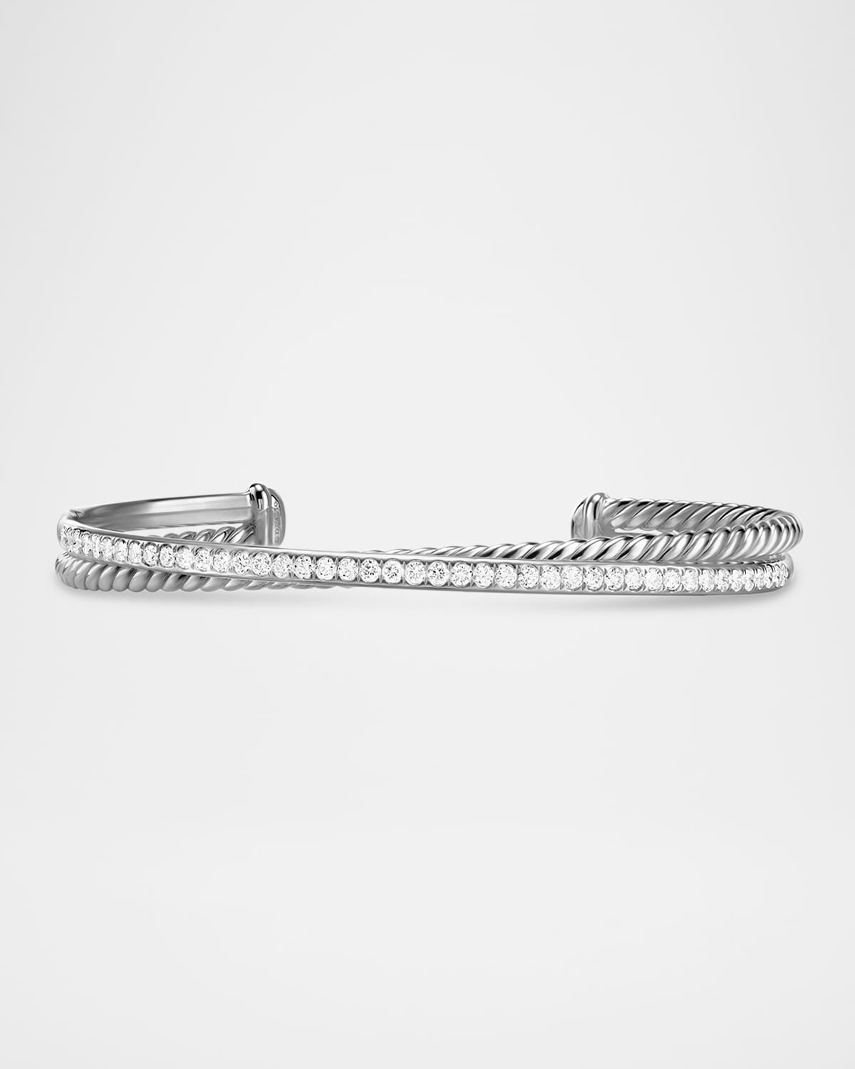 6mm Crossover Bracelet in Silver - 5