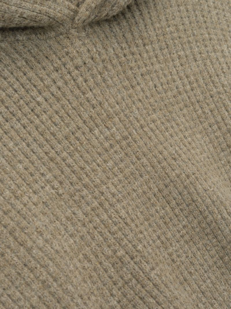 ESSENTIALS Womens Heavy Waffle 90's Hoodie outlook