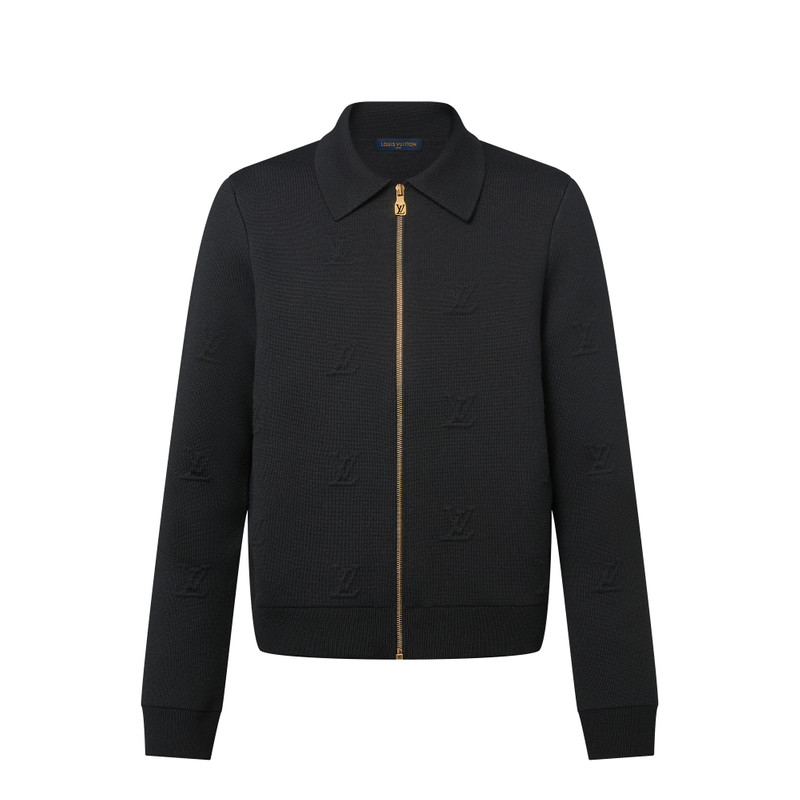 LV Blason Embossed Wool Blouson - 1