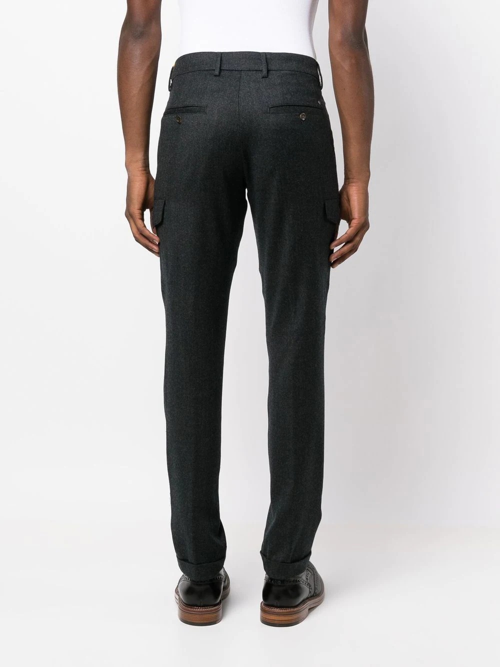 slim-fit tailored trousers - 4