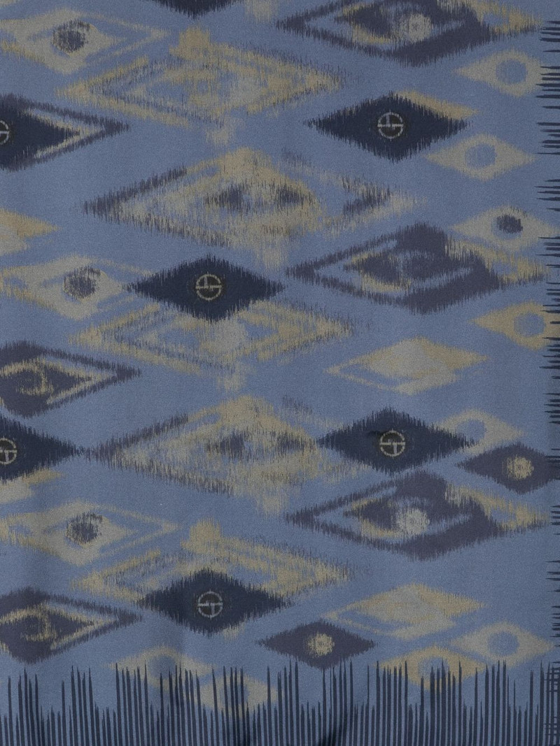 GIORGIO ARMANI ikat-pattern silk scarf outlook