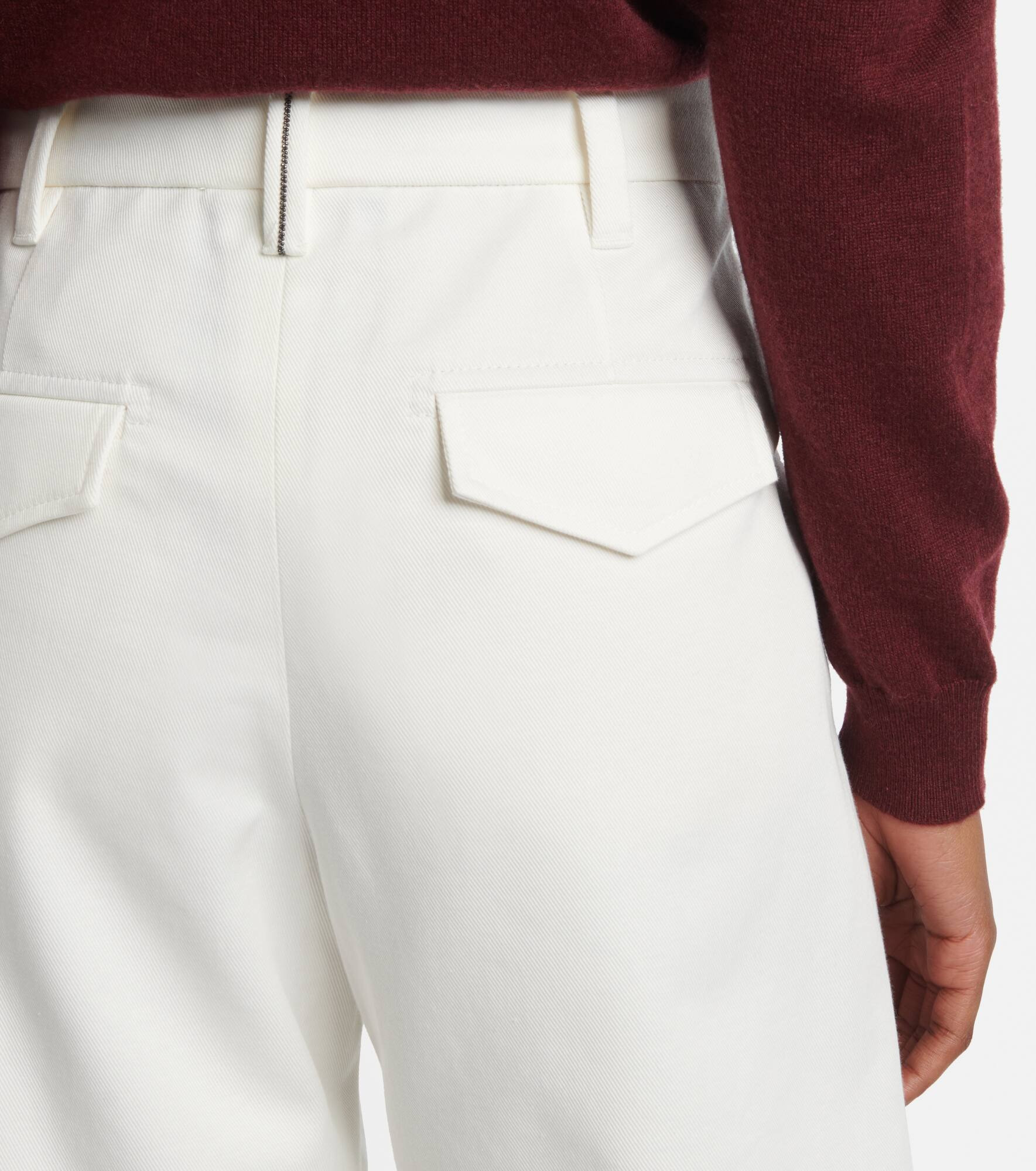 Cotton barrel-leg pants - 6