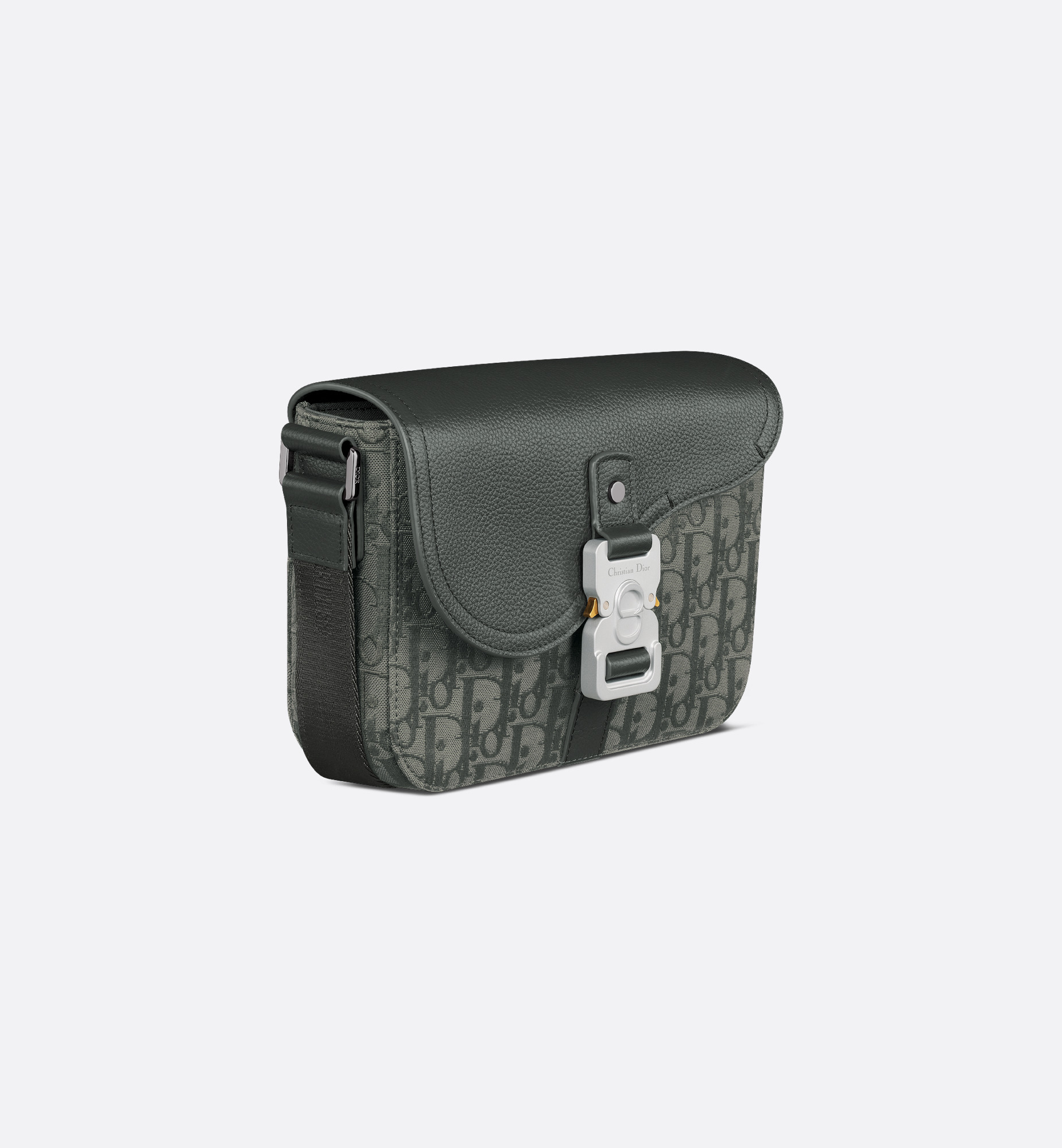 Small Saddle Messenger Bag with Flap - 4