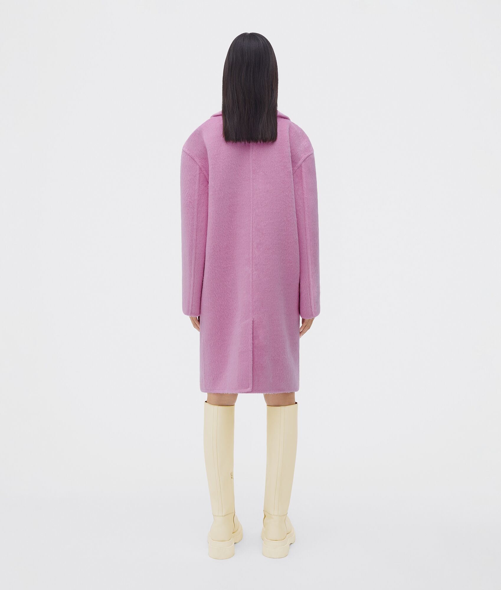 Double Face Alpaca Coat - 3