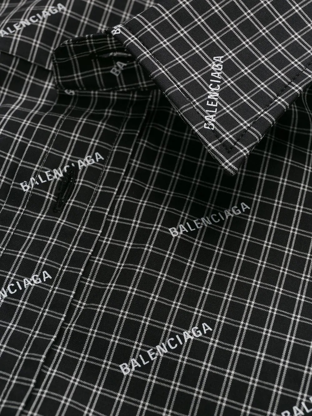 logo plaid shirt - 7