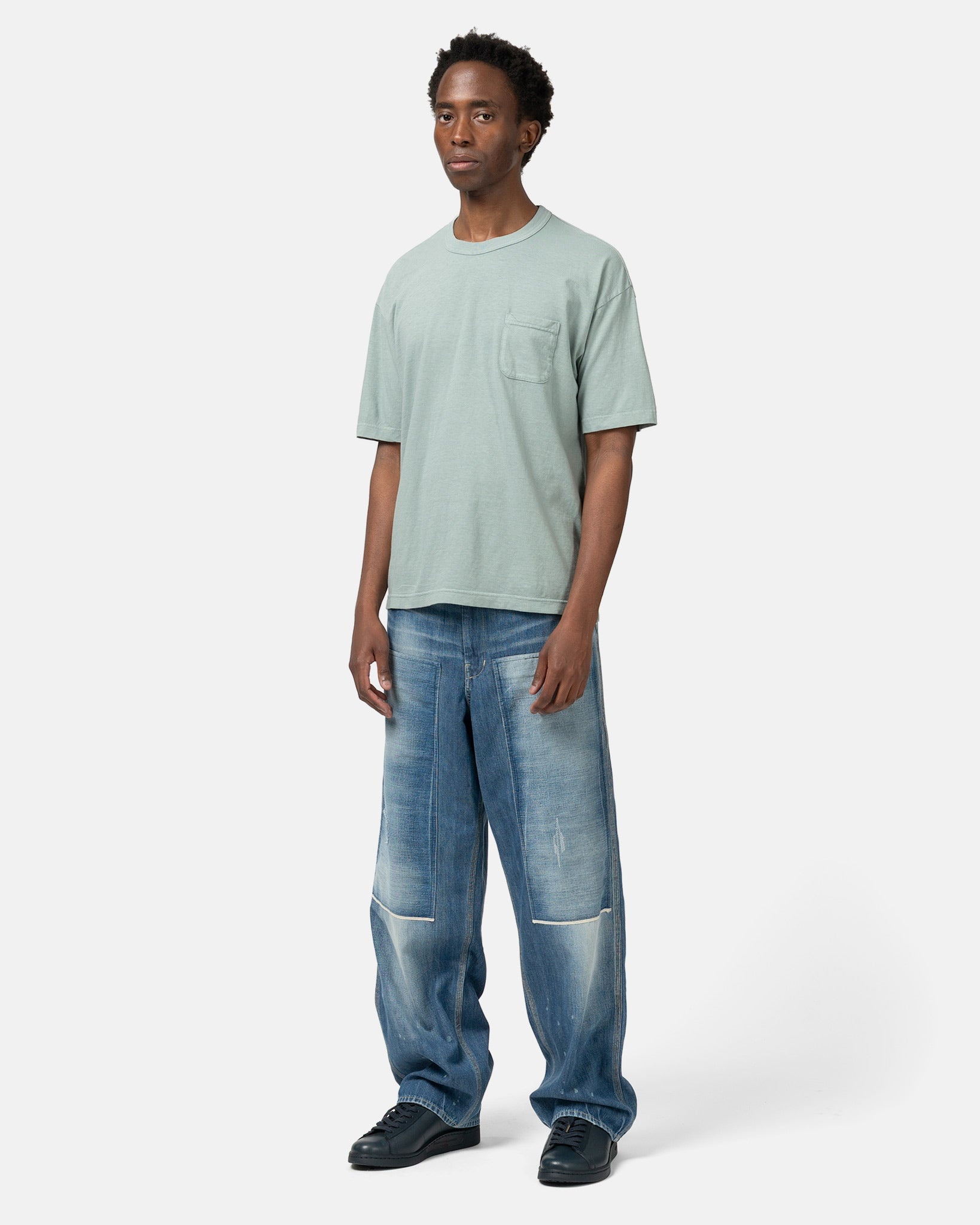 Jumbo Tee S/S DMGD Lt. Green - 2