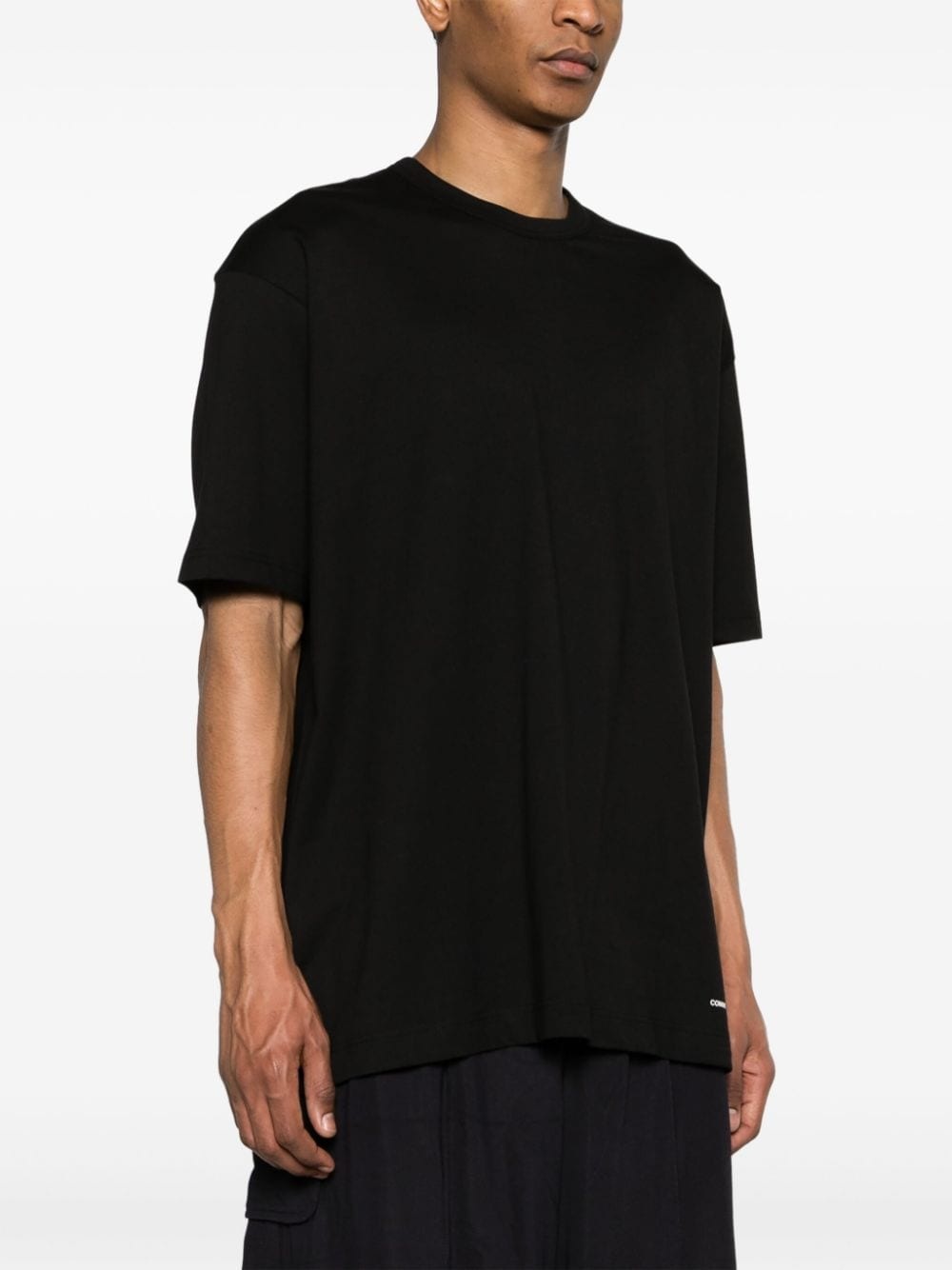 drop-shoulder cotton T-shirt - 3
