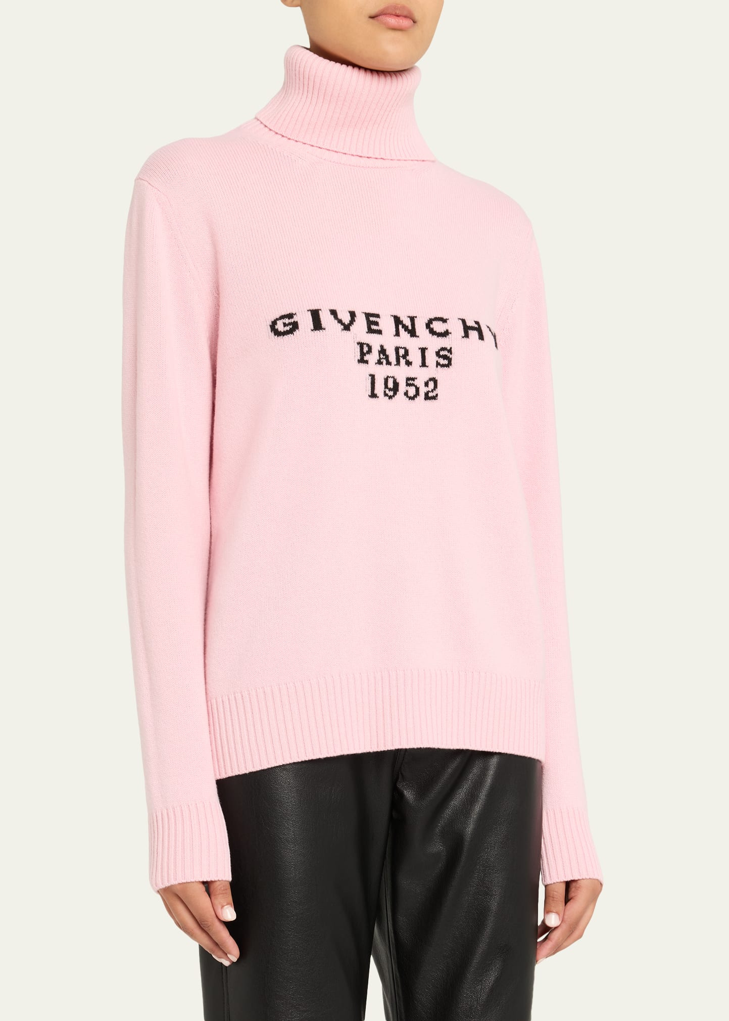 Turtleneck Logo Wool-Cashmere Sweater - 4