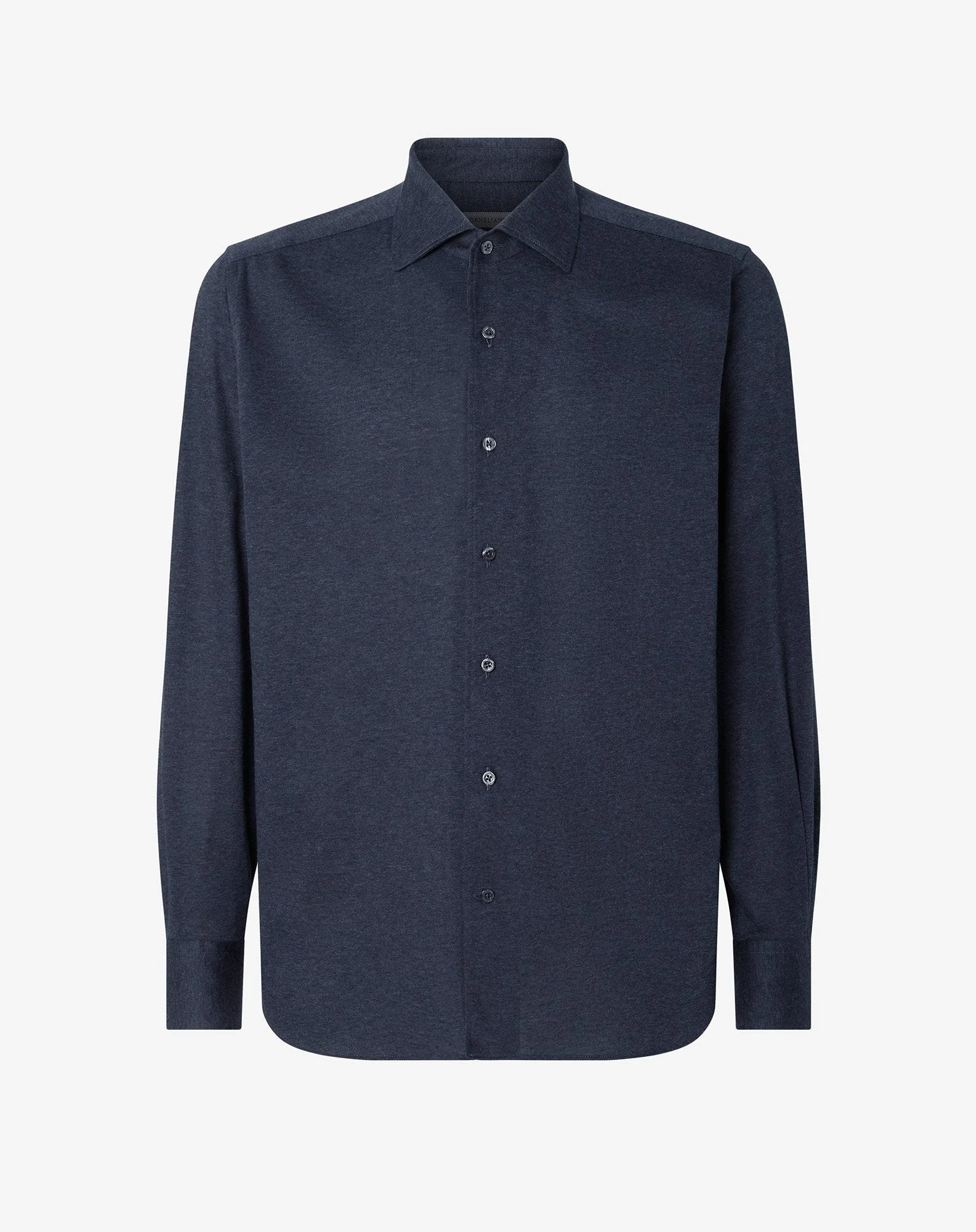 Mélange Blue cotton jersey shirt - 1