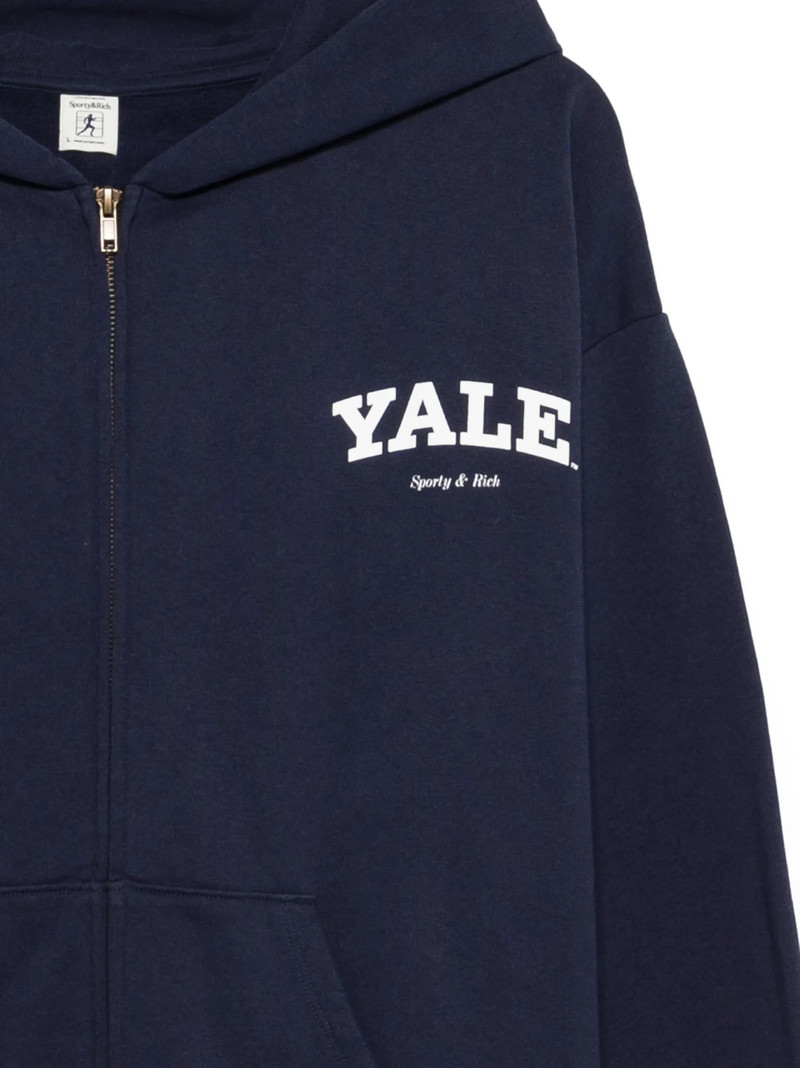 Sporty & Rich Sporty & Rich Zip-up Hoodie outlook